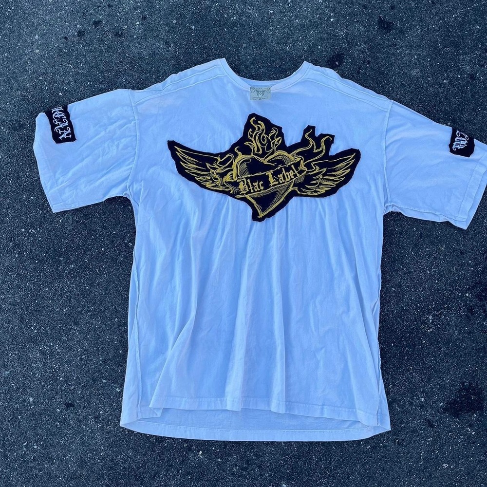 1990s AOP graphic Affliction like Shirt size XXL